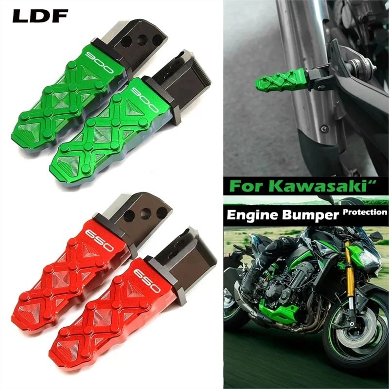 Suport pedal din aliaj de aluminiu pentru Kawasaki Z900/RS, Z900SE și Z650/RS (2017-2025) - modificat.