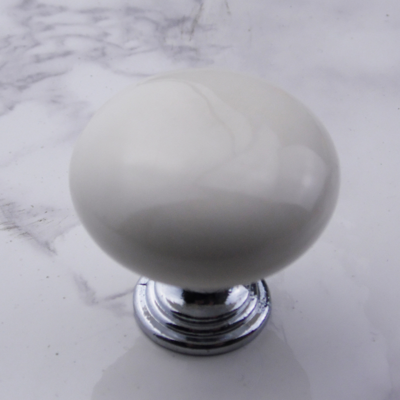 Keramička ručica od cinkove legure, s jednim otvorom, za ormare i ladice, SD tip, moderan stil