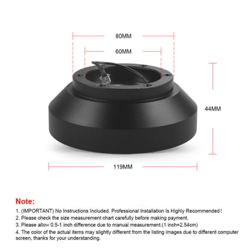 Dyno Racing E30H kormánykerék csatlakozó adapter BMW E30-hoz – kompatibil 1985–1988 M5/5-ös sorozat és 1986–1990 M3