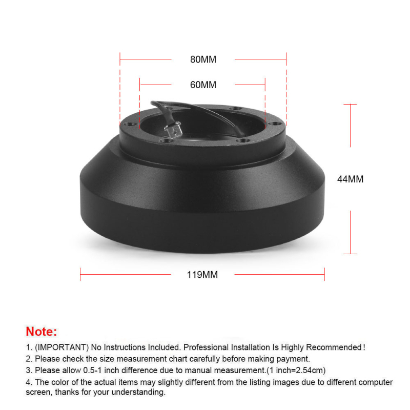 Dyno Racing E30H kormánykerék csatlakozó adapter BMW E30-hoz – kompatibil 1985–1988 M5/5-ös sorozat és 1986–1990 M3