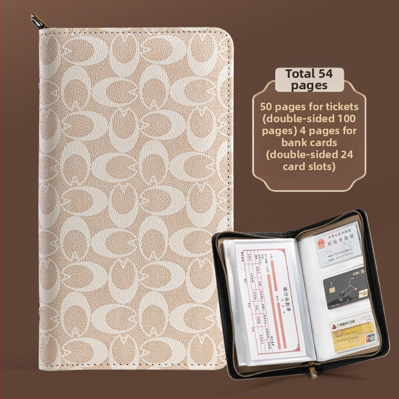 Kožni višefunkcionalni organizator za potvrde i bankovne depozite sa zatvaračem — model CDB0102100902, od Multi-Collection