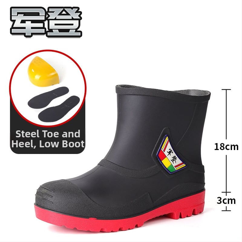 Muške kišne čizme visokog kroja od PVC-a, plastična potplata, slip-on