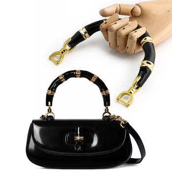 Drška za torbu od imitacije bambusa, retro hardver, izdržljiva tekstura, materijal: smola, jednostavna ugradnja