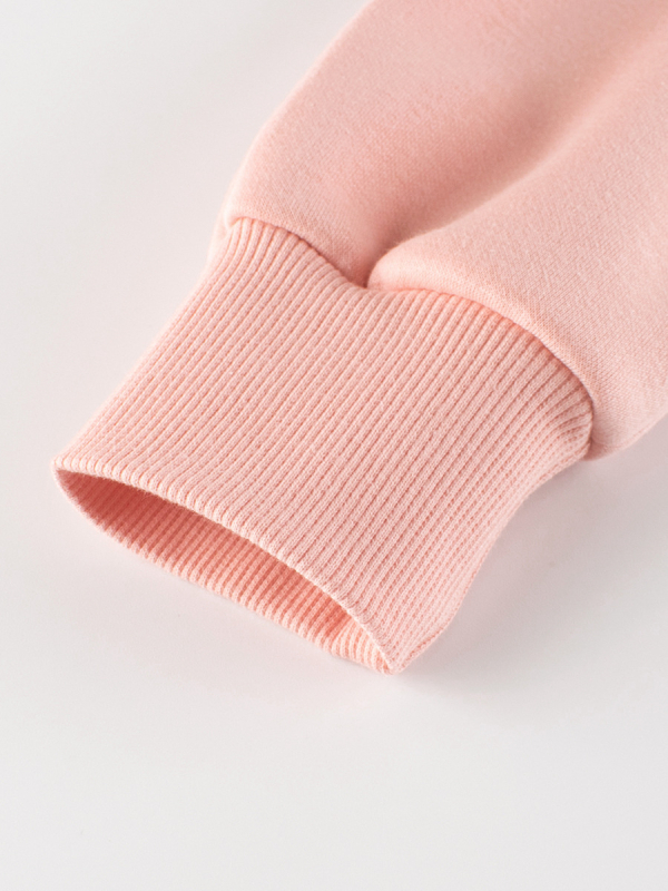 Pulover pentru copii cu căptușeală din fleece, stil coreean, model desen animat, material din bumbac cu căptușeală poliester