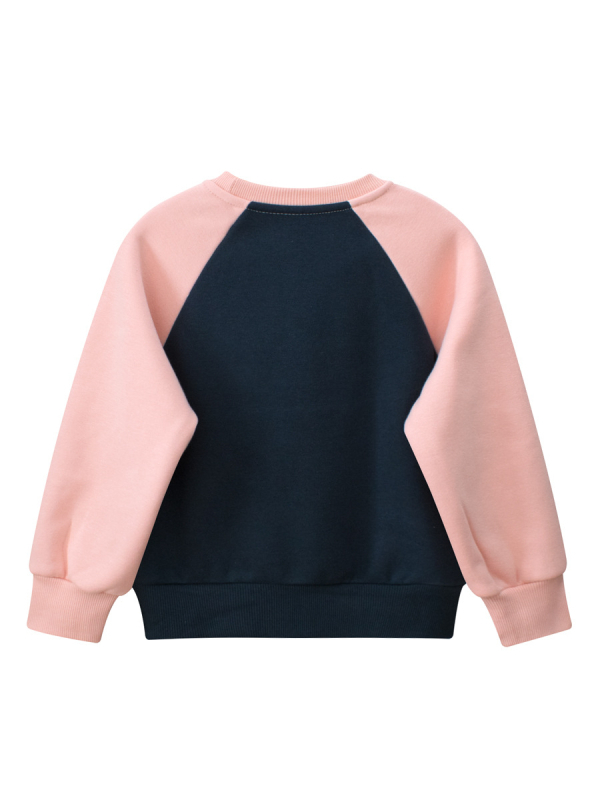 Pulover pentru copii cu căptușeală din fleece, stil coreean, model desen animat, material din bumbac cu căptușeală poliester