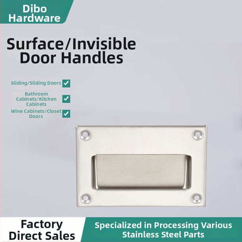 Skrivena ručica od nehrđajućeg čelika za klizna vrata, ormariće i ladice — model DB-012, materijal 304/201, moderni jednostavni stil