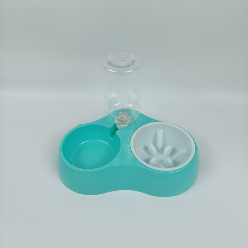 Bol de apă pentru pisici din plastic, cu design anti-stropire – accesoriu pentru hrănire animale de companie