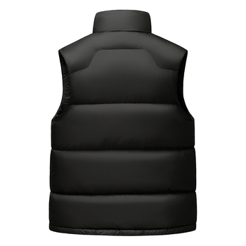 Lagana muška jakna s perjem, stojeći ovratnik, zatvarač, 100% punjenje perjem, dužina 50–65 cm