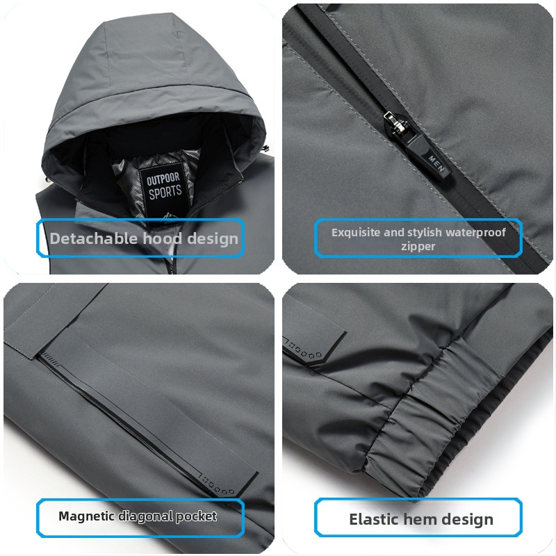 Muška down vesta, minimalistički stil, punjenje od gusjih pera, 650 volumen, punjenje 90%, zatvarač