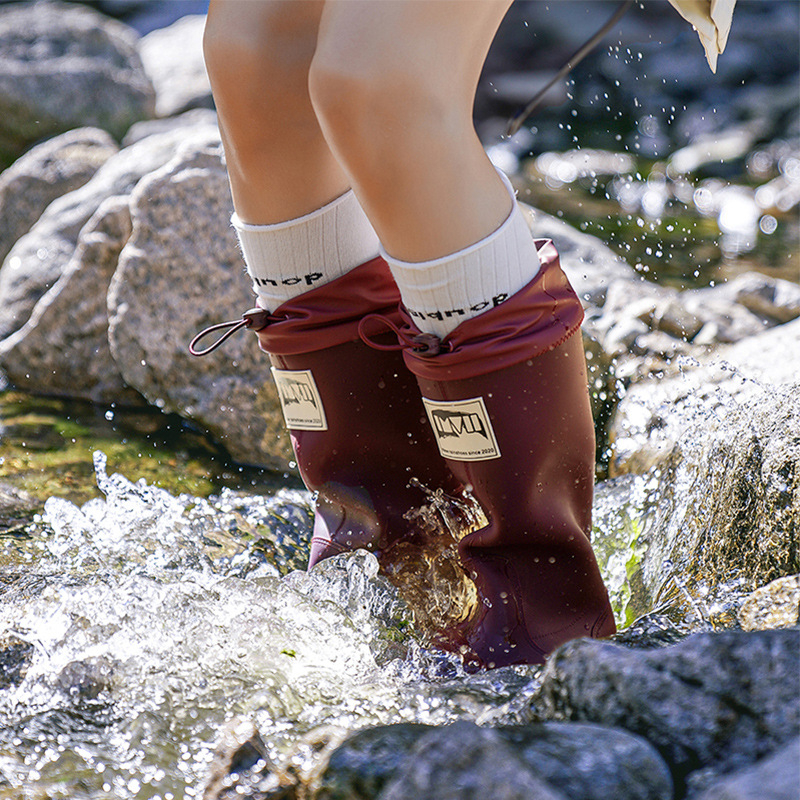 Japanskog stila visoke kišne čizme za muškarce i žene, PVC gornji dio, plastični potplat, EVA ulošak, mrežasta podstava, unisex, četiri sezone