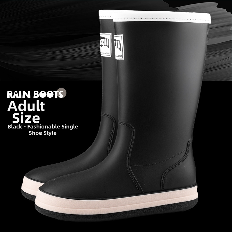 Japanskog stila visoke kišne čizme za muškarce i žene, PVC gornji dio, plastični potplat, EVA ulošak, mrežasta podstava, unisex, četiri sezone