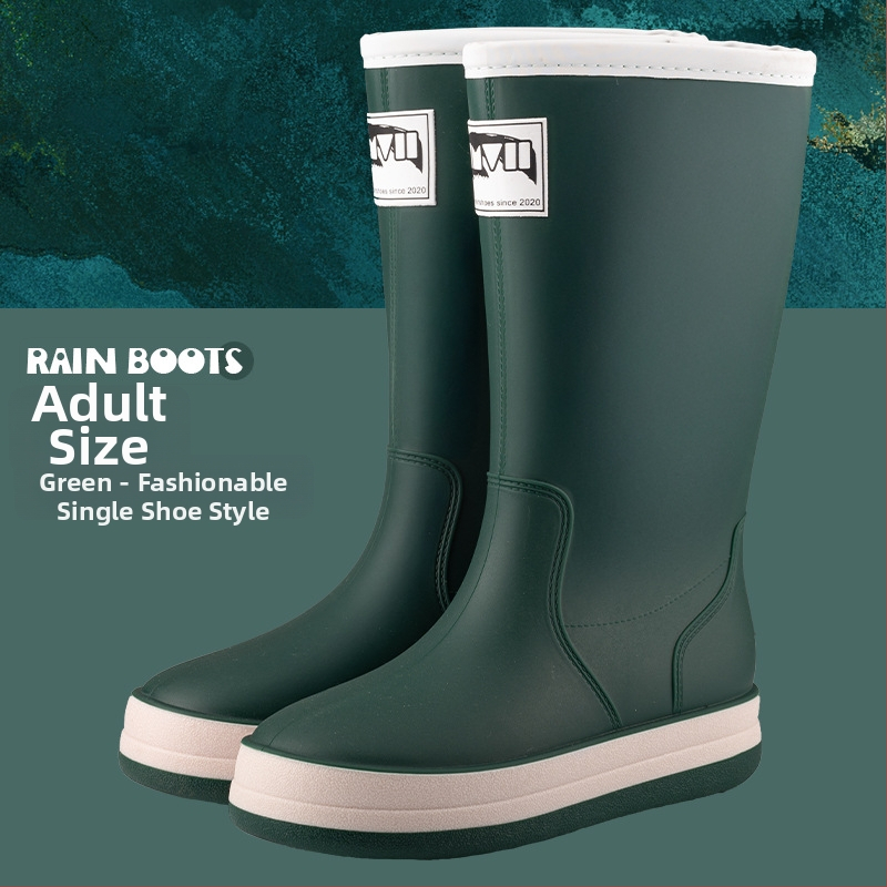 Japanskog stila visoke kišne čizme za muškarce i žene, PVC gornji dio, plastični potplat, EVA ulošak, mrežasta podstava, unisex, četiri sezone
