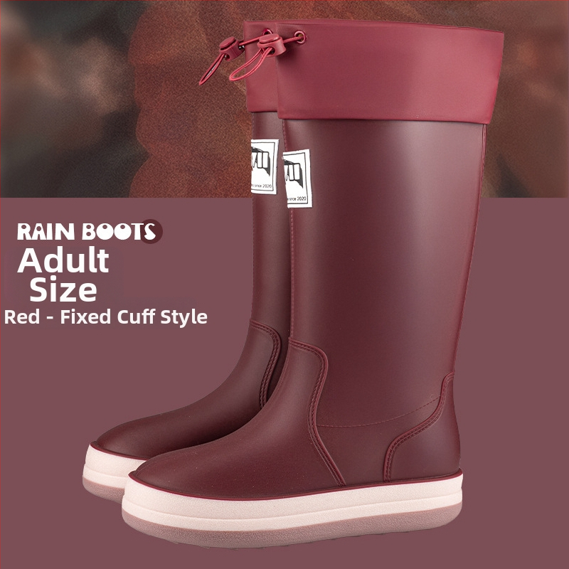 Japanskog stila visoke kišne čizme za muškarce i žene, PVC gornji dio, plastični potplat, EVA ulošak, mrežasta podstava, unisex, četiri sezone