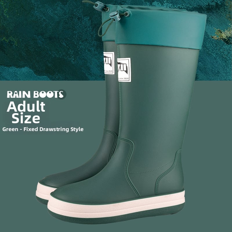 Japanskog stila visoke kišne čizme za muškarce i žene, PVC gornji dio, plastični potplat, EVA ulošak, mrežasta podstava, unisex, četiri sezone