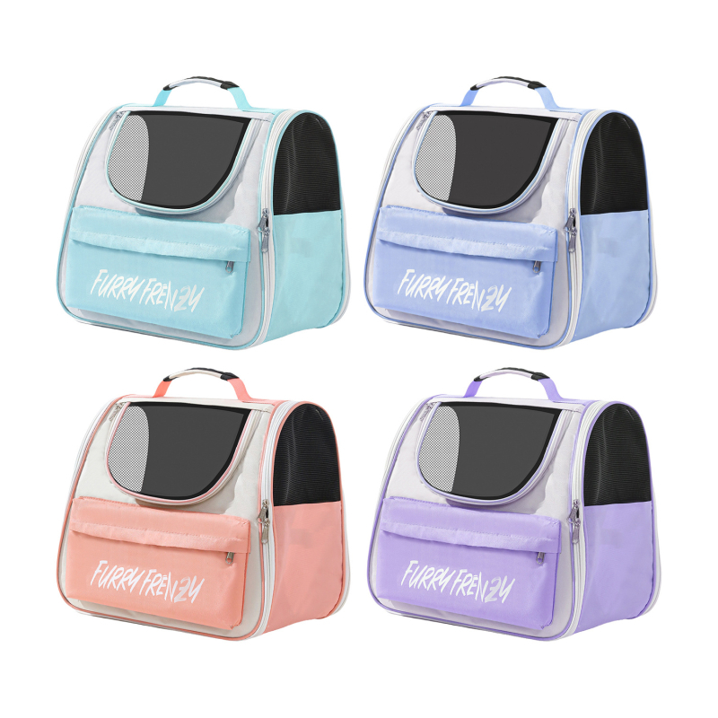 Котешка раница за домашни любимци от оксфордска материя, марка Meow Heart Treasure, голям капацитет, дизайн космическа капсула (оксфордска материя; Meow Heart Treasure; голям капацитет; дизайн космическа капсула)