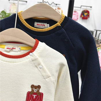 Dječja unisex duksa s japanskim stilom, dugi rukav, uzorak životinja i slova, 95% pamuk, pogodna za proljeće i jesen