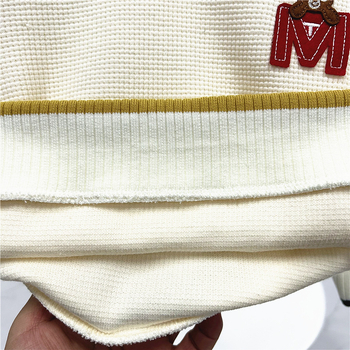 Dječja unisex duksa s japanskim stilom, dugi rukav, uzorak životinja i slova, 95% pamuk, pogodna za proljeće i jesen