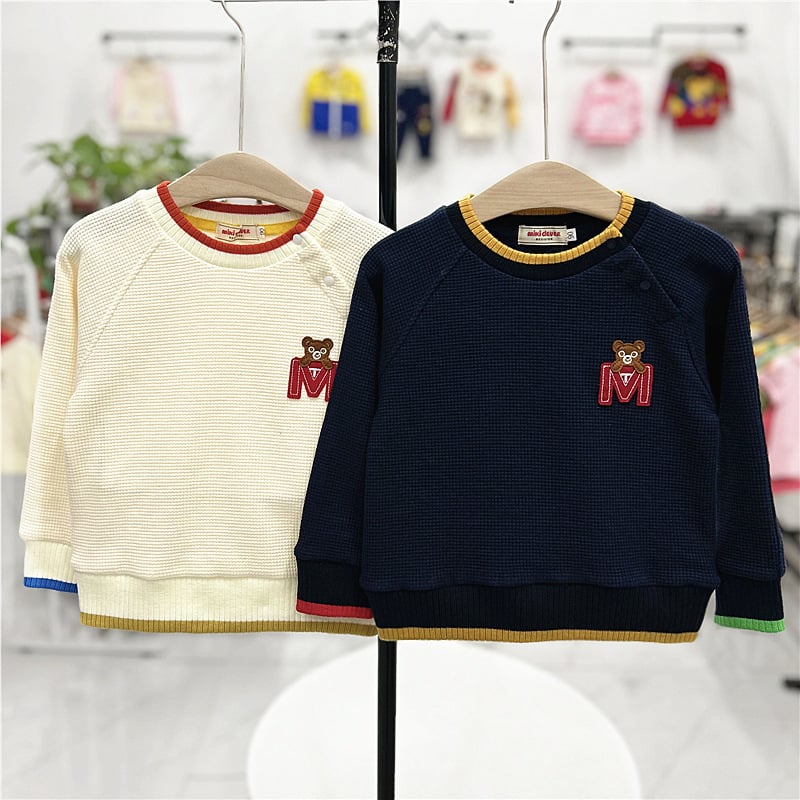 Dječja unisex duksa s japanskim stilom, dugi rukav, uzorak životinja i slova, 95% pamuk, pogodna za proljeće i jesen