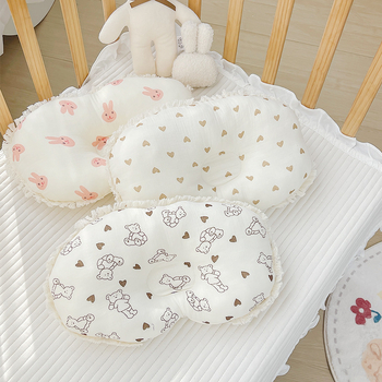 Oblikovana jastučnica za novorođenčad – crtani dizajn, materijal gaze, prevencija plosnog glave, 0–12 mjeseci, sigurnost klase A
