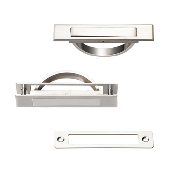 Tatami skrivena zakrivljena ručka za ormare i ladice, cinkog legura, lijevanje pod tlakom, moderan minimalistički stil