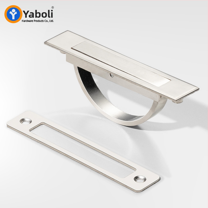 Tatami skrivena zakrivljena ručka za ormare i ladice, cinkog legura, lijevanje pod tlakom, moderan minimalistički stil