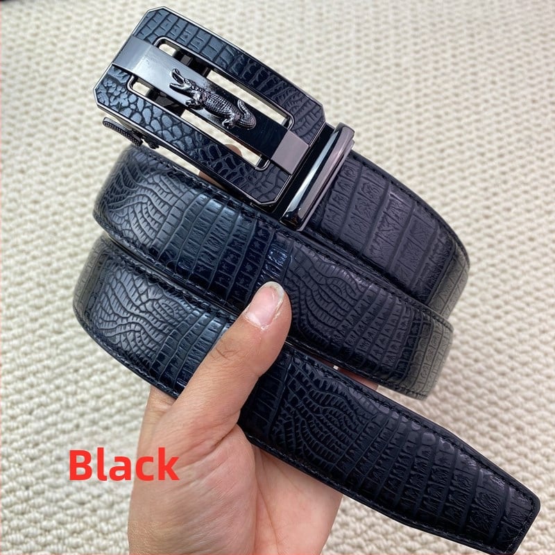 Мъжки колан от имитационна кожа, катарама от сплав, автоматично закопчаване, стил универсален