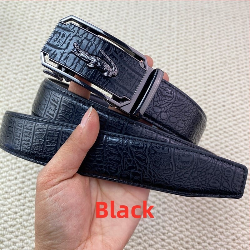 Мъжки колан от имитационна кожа, катарама от сплав, автоматично закопчаване, стил универсален