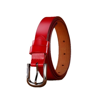 Дамски колан от естествена кожа, корейски стил, тънка катарама с игла, кожа от втори слой