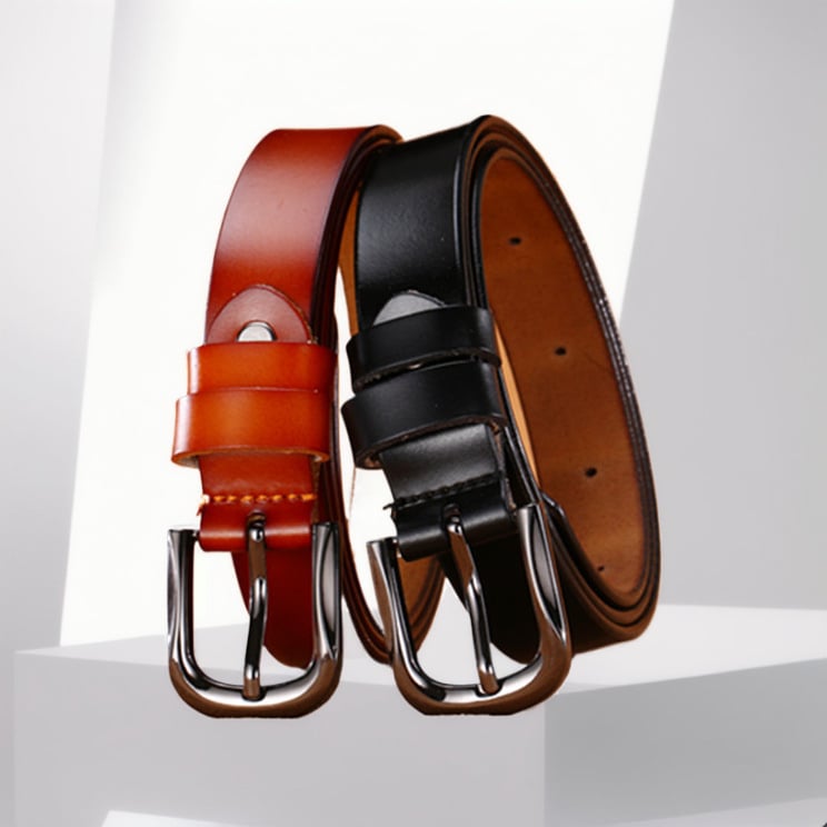 Дамски колан от естествена кожа, корейски стил, тънка катарама с игла, кожа от втори слой