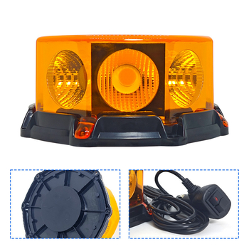 LED upozoravajuće svjetlo za školske autobuse s jakim magnetom, COB 10W, 18-80V, model JSG-03-COB, Univerzalna kompatibilnost