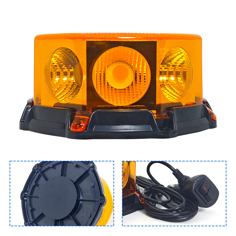 LED upozoravajuće svjetlo za školske autobuse s jakim magnetom, COB 10W, 18-80V, model JSG-03-COB, Univerzalna kompatibilnost