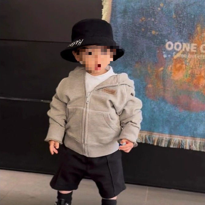 Dječji hoodie s kapuljačom u korejskom stilu, 80% pamuka, za uzrast 1–3 godine, jesen 2025