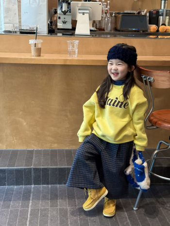 Dječja fleks sweatshirt s korejskim stilom, natpisom slova, okrugli izrez, dugi rukavi, 80% pamuka