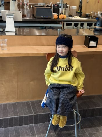 Dječja fleks sweatshirt s korejskim stilom, natpisom slova, okrugli izrez, dugi rukavi, 80% pamuka