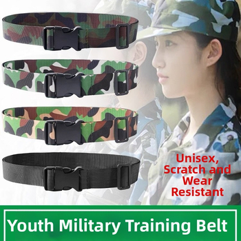 Унисекс военна тренировъчна каишка – найлонов колан с пластмасова катарама, закопчване чрез катарама, ширина 2–4 см, уникален стил