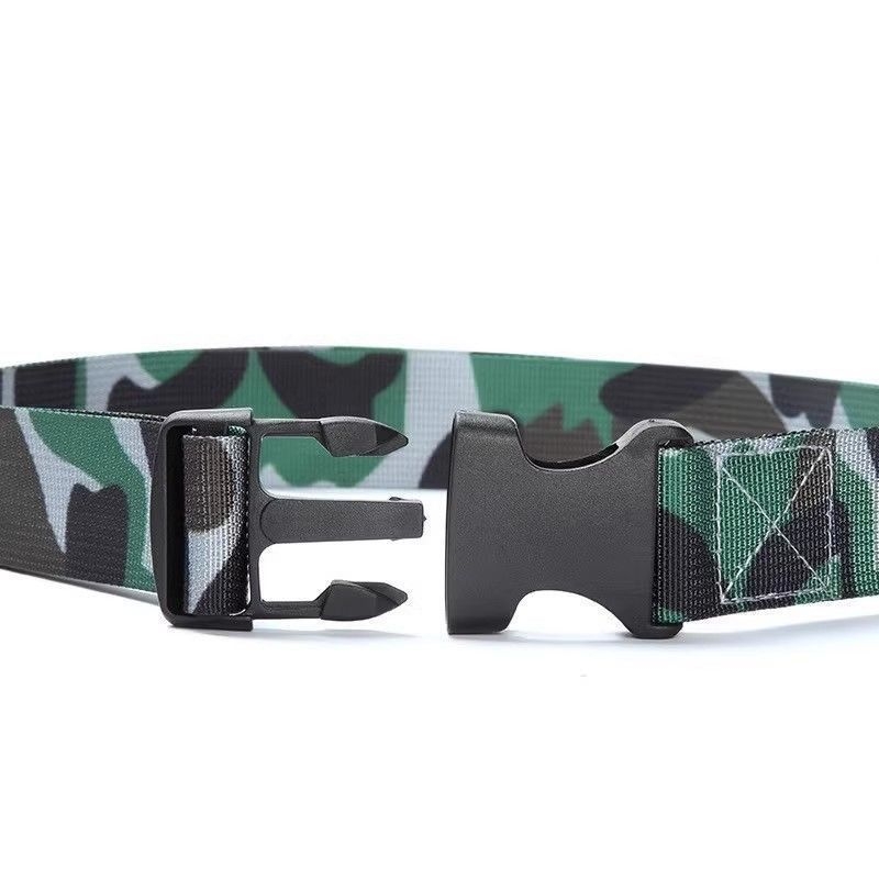 Унисекс военна тренировъчна каишка – найлонов колан с пластмасова катарама, закопчване чрез катарама, ширина 2–4 см, уникален стил