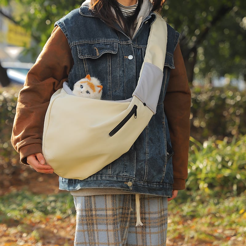 Чанта за домашни любимци Blessing of Favor — Материал: композитно платно + сандвич; Вместимост: 1; Модел: едноцветна; Опаковка: 45×45×45