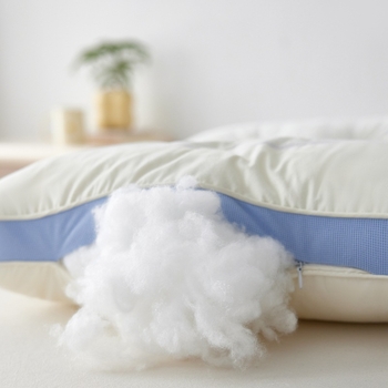 Ορθογώνιο μαξιλάρι με κάλυμμα 100% βαμβάκι, γέμισμα πολυεστερικών ινών με μικροΐνες, βάρος 0,55–1,0 κιλά, για ενήλικες