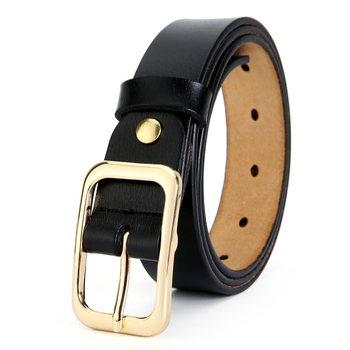 Унисекс кожен колан с пиново закопчаване, минималистичен и елегантен стил, естествена кожа, катарама от сплав, произход: Уенчжоу, лято 2023