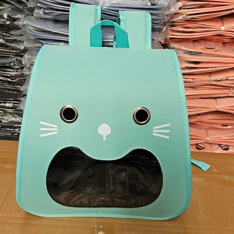 Чанта за домашни любимци с Oxford материал (средна вместимост; животински принт)