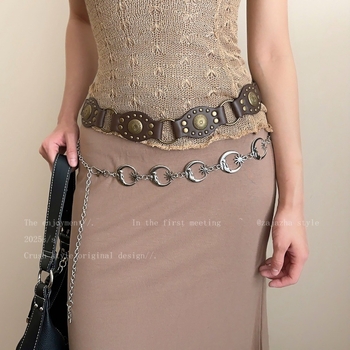 Lanac za struk od metala, višenamjenski stil, duljina 120 cm, širina 1 cm