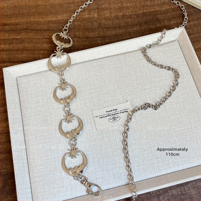 Lanac za struk od metala, višenamjenski stil, duljina 120 cm, širina 1 cm