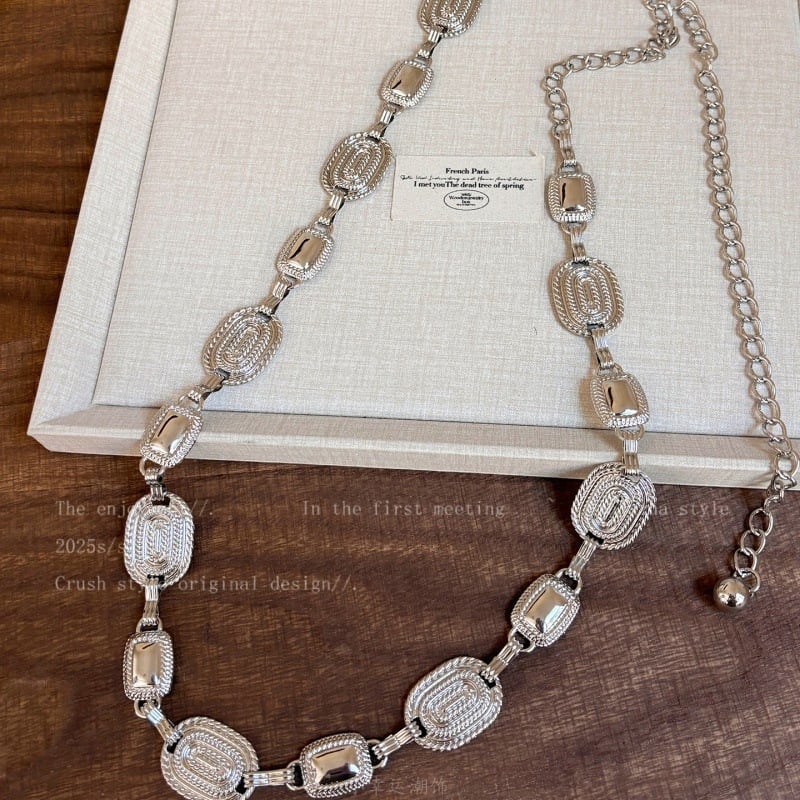 Lanac za struk od metala, višenamjenski stil, duljina 120 cm, širina 1 cm