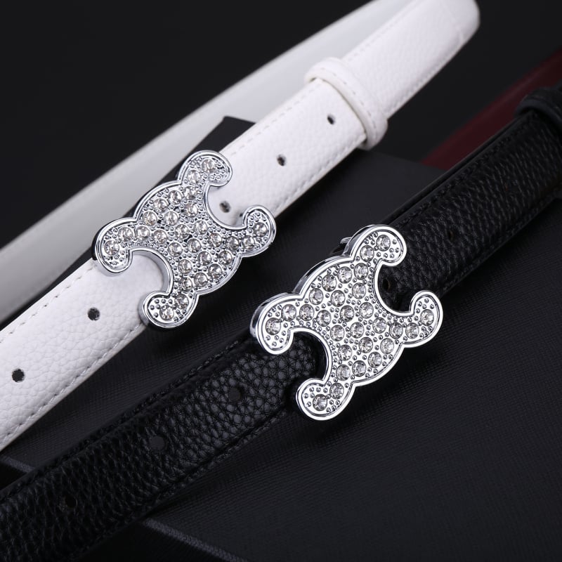 Дамски кожен колан, естествена кожа; катарама от сплав; гладко закопчаване; стил дами, свеж