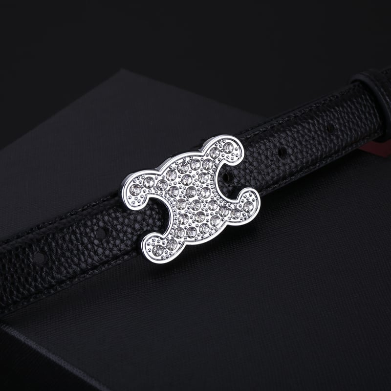 Дамски кожен колан, естествена кожа; катарама от сплав; гладко закопчаване; стил дами, свеж