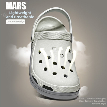 JDOV Férfi perforált slip-on cipő, EVA felső rész, csúszásmentes, sportos stílus, modell 2301, 2024 nyár