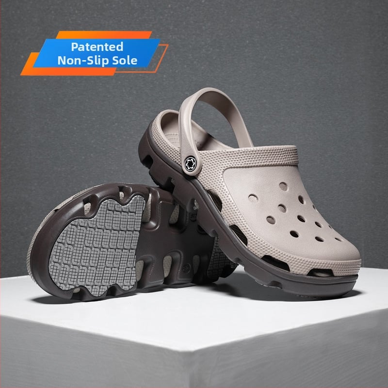 JDOV Férfi perforált slip-on cipő, EVA felső rész, csúszásmentes, sportos stílus, modell 2301, 2024 nyár