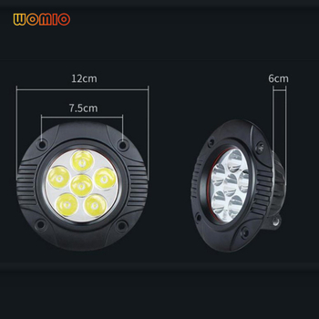 18W LED radna svjetiljka za automobil, aluminijsko kućište, vijek trajanja 10000 h, struja 0,75–1 A, svjetlosni tok 20 lm, za off-road upotrebu