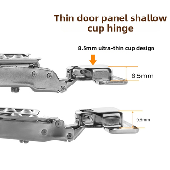 Nerđajući čelični šarka za ormar - Model CG9.5, Materijal: Nerđajući čelik, Površinska obrada: Poliranje, Debljina: 1 mm