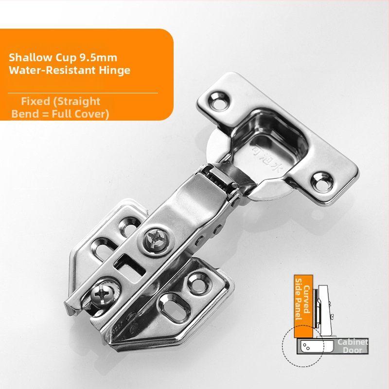 Nerđajući čelični šarka za ormar - Model CG9.5, Materijal: Nerđajući čelik, Površinska obrada: Poliranje, Debljina: 1 mm